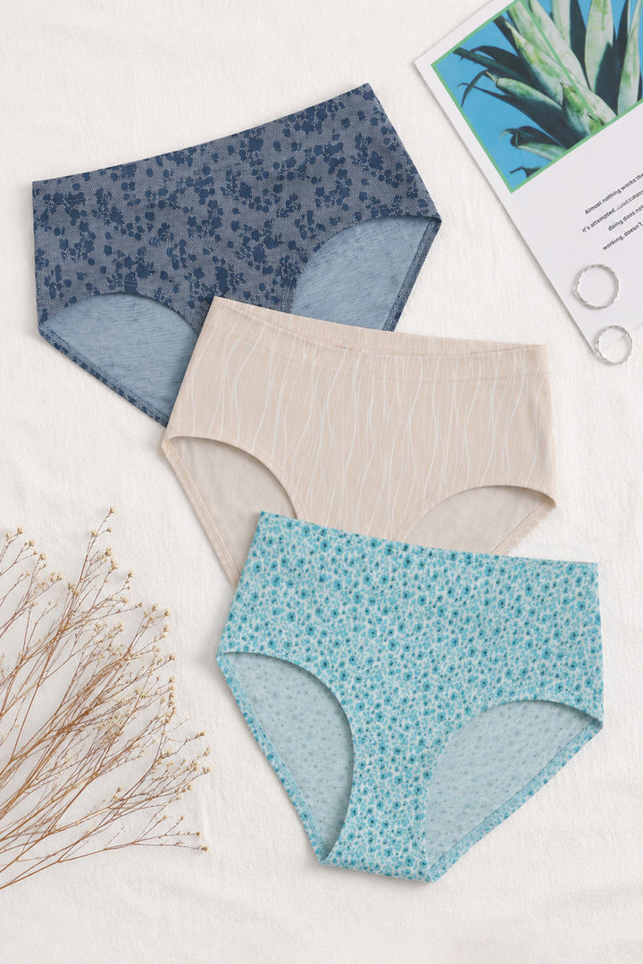 Zivame Medium Rise Full Coverage Hipster Panty (Pack of 3) - Multicolor — image 2